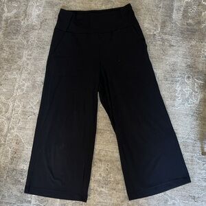 Lululemon Black Wide-Leg yoga pants